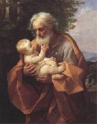 Joseph with the christ child in His Arms (san 05) Guido Reni
